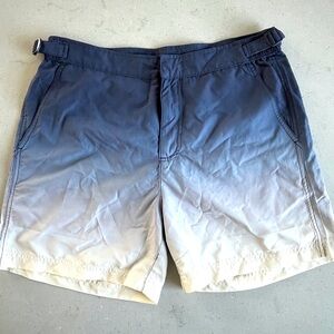 Zara Gradient Blue and White Men's Swim Shorts